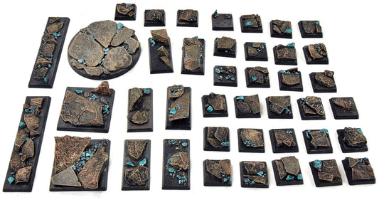 WARHAMMER Various Painted Base Mines Crystal #1 Fantasy