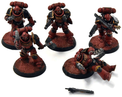 BLOOD ANGELS 5 Assault Intercessors #1 Warhammer 40K WELL PAINTED