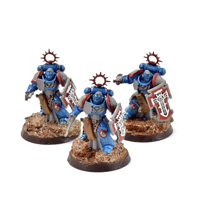SPACE MARINES 3 Bladeguard Veterans #2 WELL PAINTED Warhammer 40K