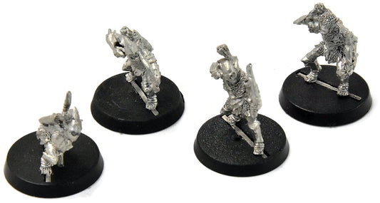 LORD OF THE RINGS 4 Moria Goblin Armoured Archers #1 METAL LOTR