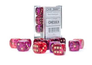 Gemini 12d6 Translucent Red-violet/gold 16mm