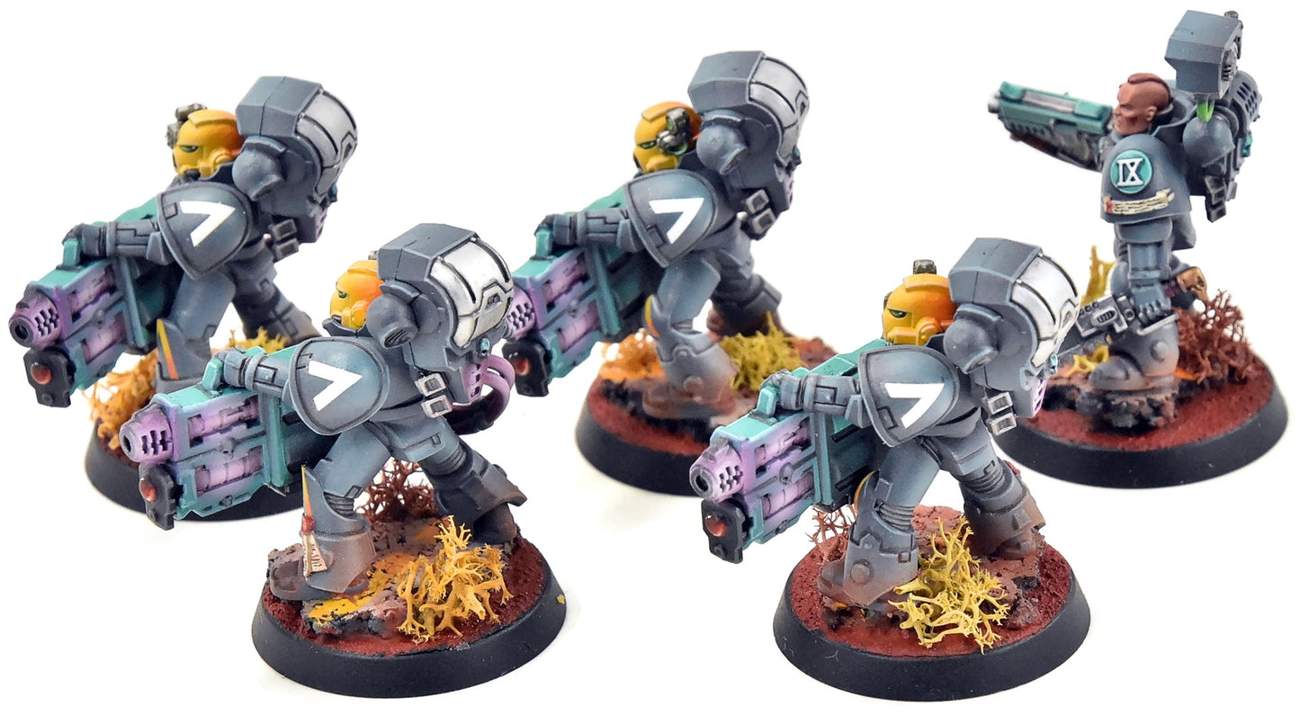 SPACE MARINES 5 Devastators #2 PRO PAINTED Warhammer 40K