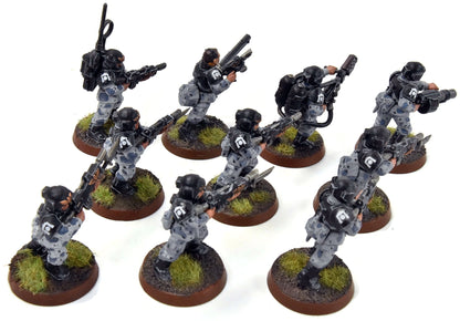 ASTRA MILITARIUM 10 Cadian Shock Troops #14 WELL-PAINTED Warhammer 40K