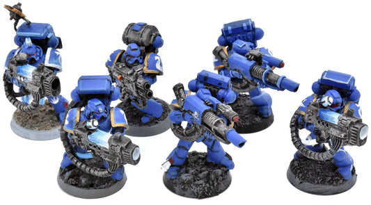 SPACE MARINES 6 Devastators #1 WELL PAINTED Warhammer 40K 0271