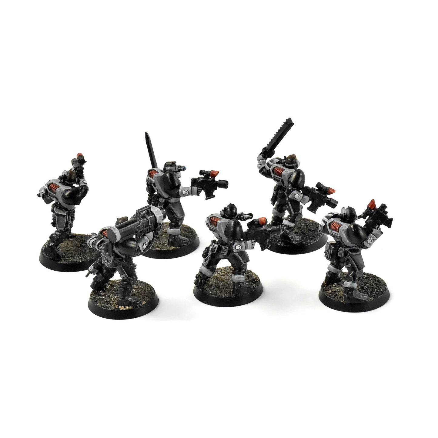 SPACE MARINES 6 Scouts #1 WELL PAINTED Warhammer 40K