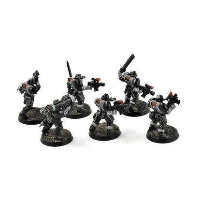 SPACE MARINES 6 Scouts #1 WELL PAINTED Warhammer 40K