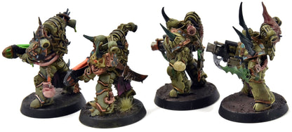 DEATH GUARD 4 Plague Marines with Special Weapons #4 PRO PAINTED 40K