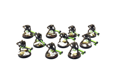 NECRONS 10 NECRON Warriors #2 WELL PAINTED Warhammer 40k