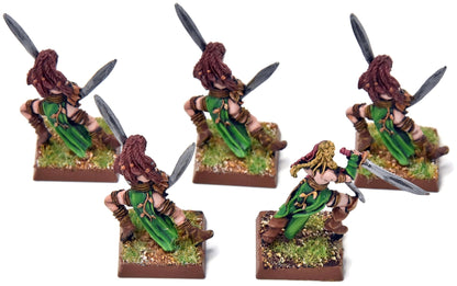 WOOD ELVES 5 Wardancer #1 METAL PRO PAINTED Fantasy