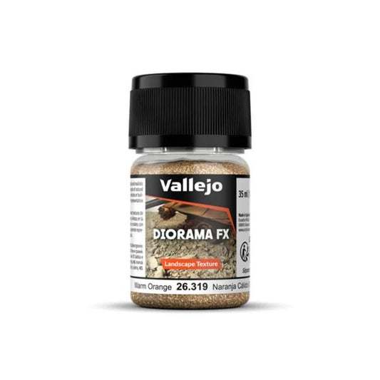 Vallejo Diorama FX Landscape Textures Warm Orange 0.1-0.6mm Grain (60g)