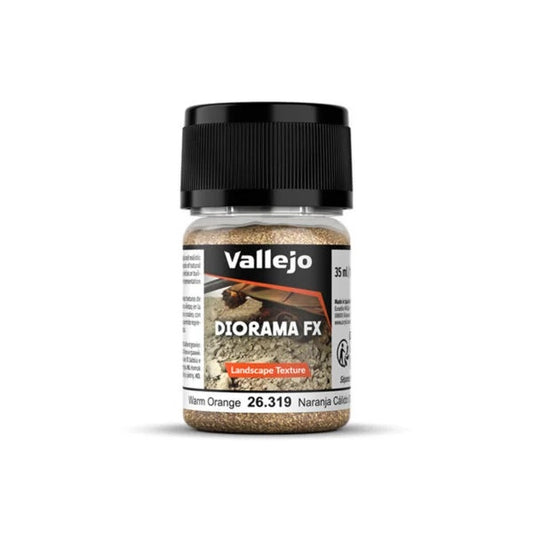 Vallejo Diorama FX Landscape Textures Warm Orange 0.1-0.6mm Grain (60g)