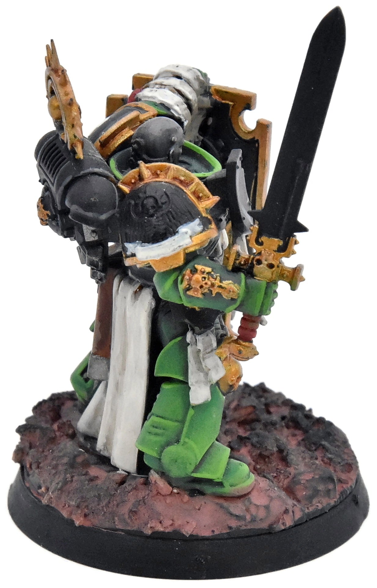 SALAMANDERS Captain with relic shield #1 WELL PAINTED Warhammer 40K