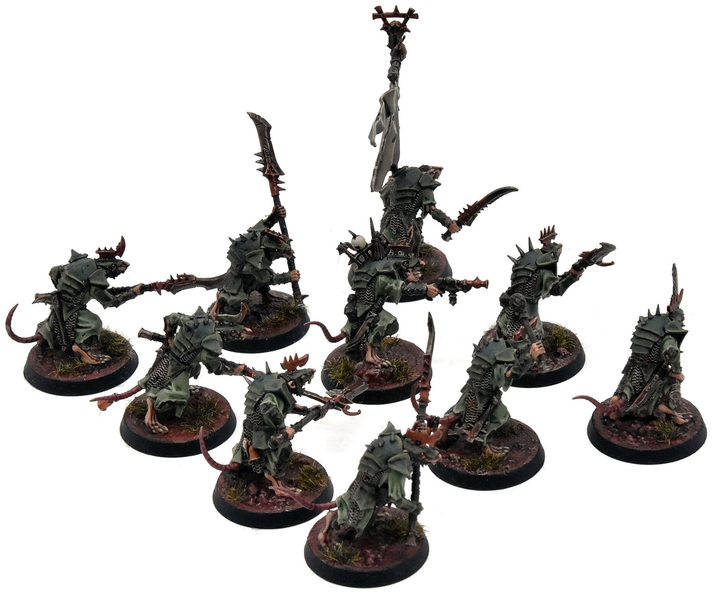 SKAVEN 10 Stormvermin #1 PRO PAINTED Warhammer Sigmar NEW SCULPT
