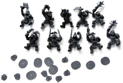 ORCS AND GOBLINS 10 Orc Boy #1 missing 2 shields no base FANTASY