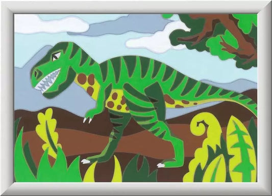 CreArt Roaming Dinosaur - Paint by numbers for kids 9 years up