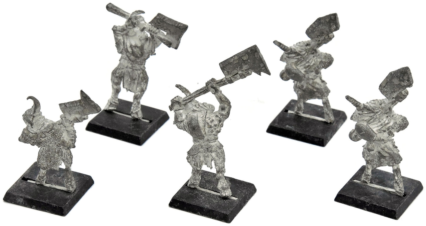 BEASTMEN 5 Pestigors #11 METAL Warhammer Fantasy
