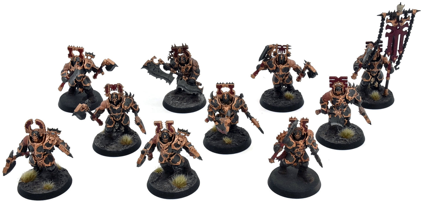 BLADES OF KHORNE 10 Blood Warriors #1 Warhammer Sigmar WELL PAINTED