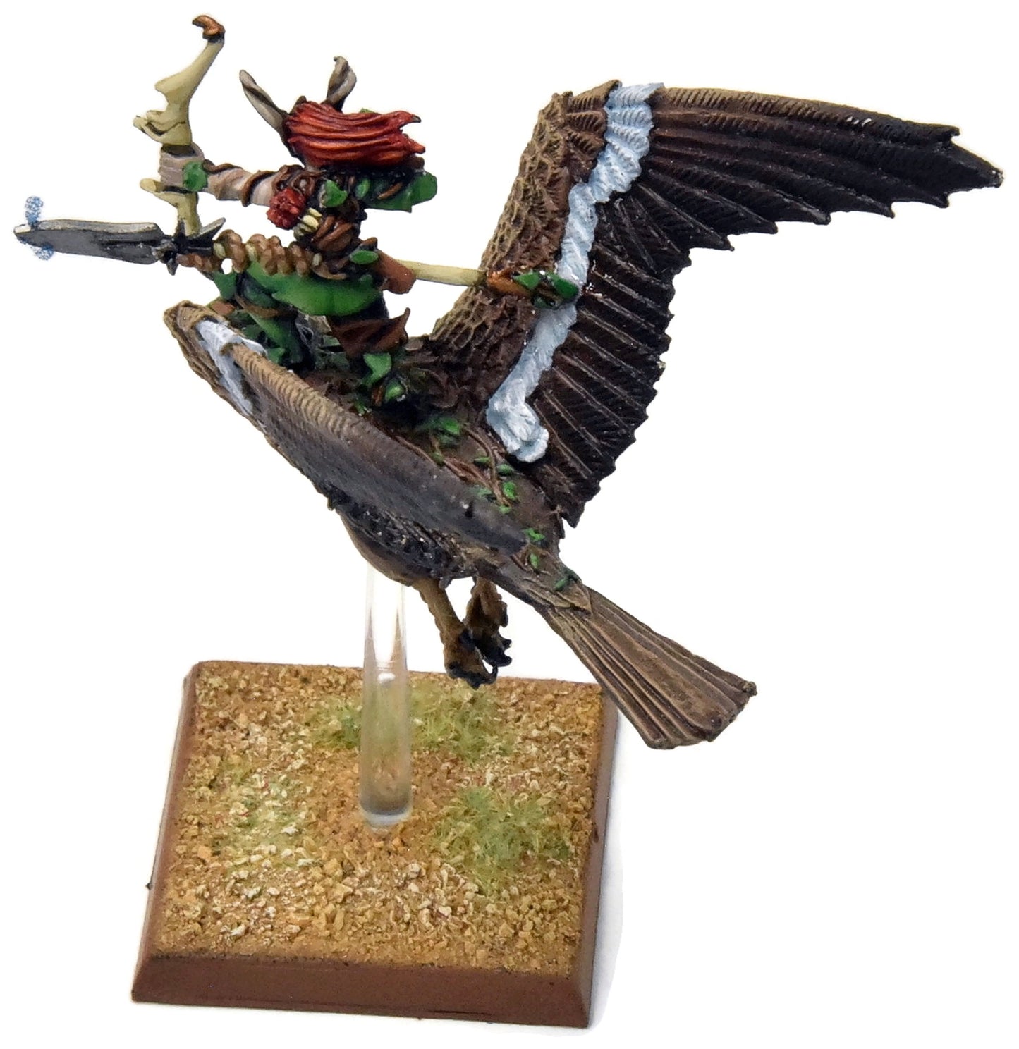 WOOD ELVES Warhawk Rider #6 PRO PAINTED METAL Fantasy