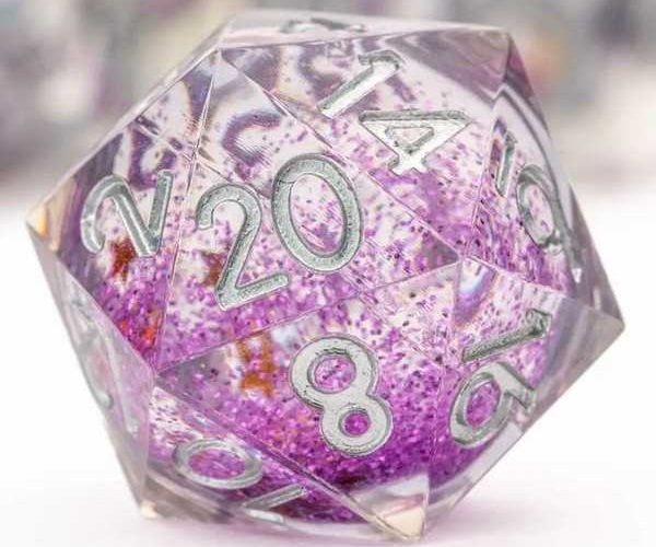 Liquid Dice Individual D20 Sorcerous Swirl