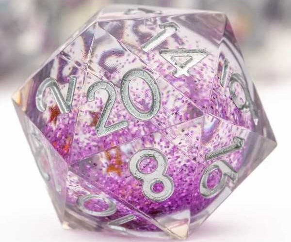 Liquid Dice Individual D20 Sorcerous Swirl