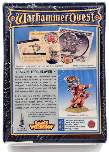 Dwarf Trollslayer #1 Warhammer Fantasy Sealed Warhammer Quest