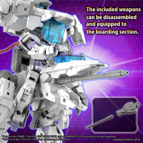 eEXM GIG-C02 PROVEDEL (type-COMMAND 02) 30MM 1/144 Bandai