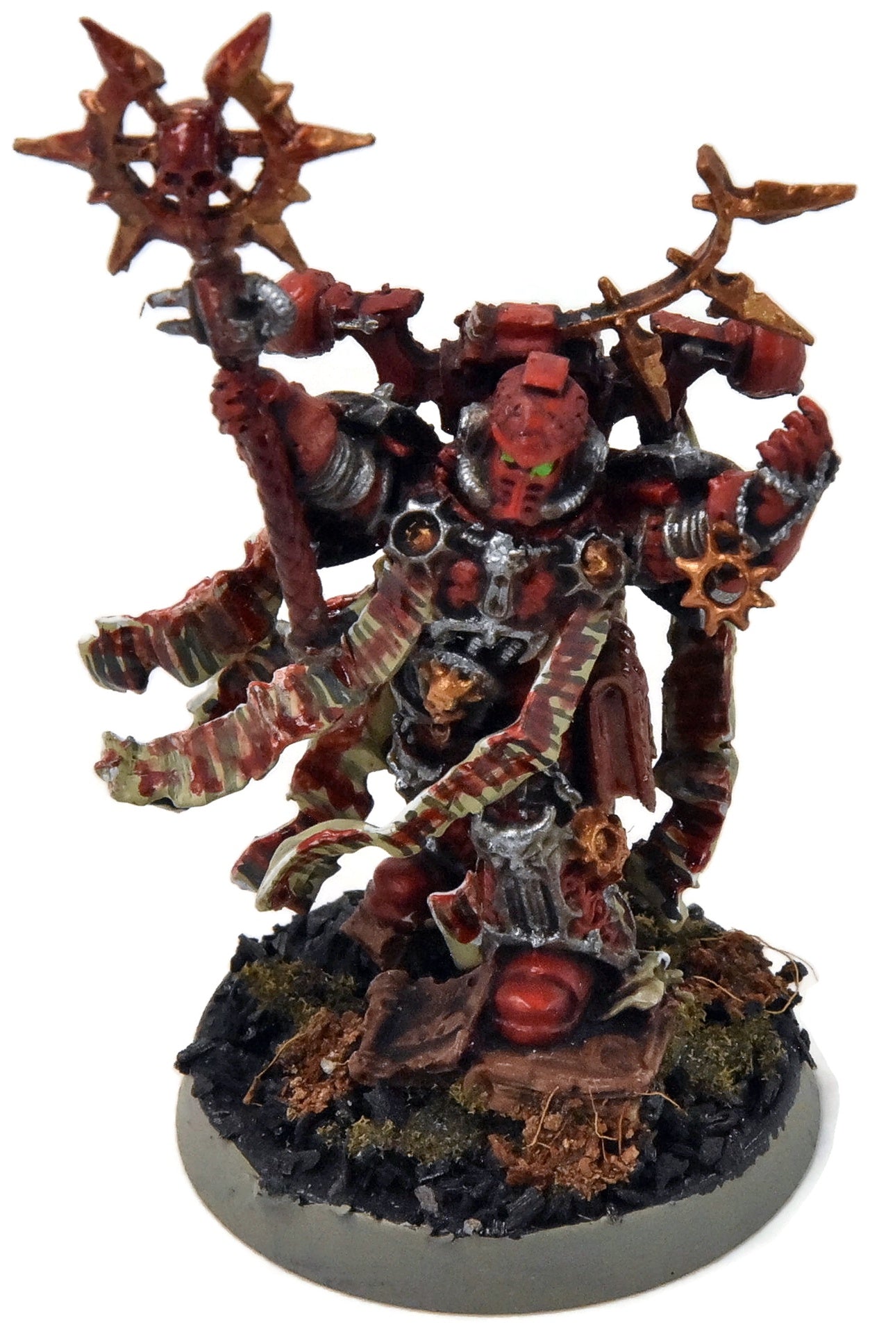 CHAOS SPACE MARINES Chaos sorcerer converted #1 WELL PAINTED Warhammer 40K