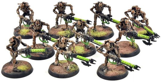 NECRONS 10 Warriors #2 Warhammer 40K WELL PAINTED 1467