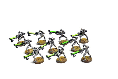 NECRONS 10 necron warriors #1 WELL PAINTED 40K