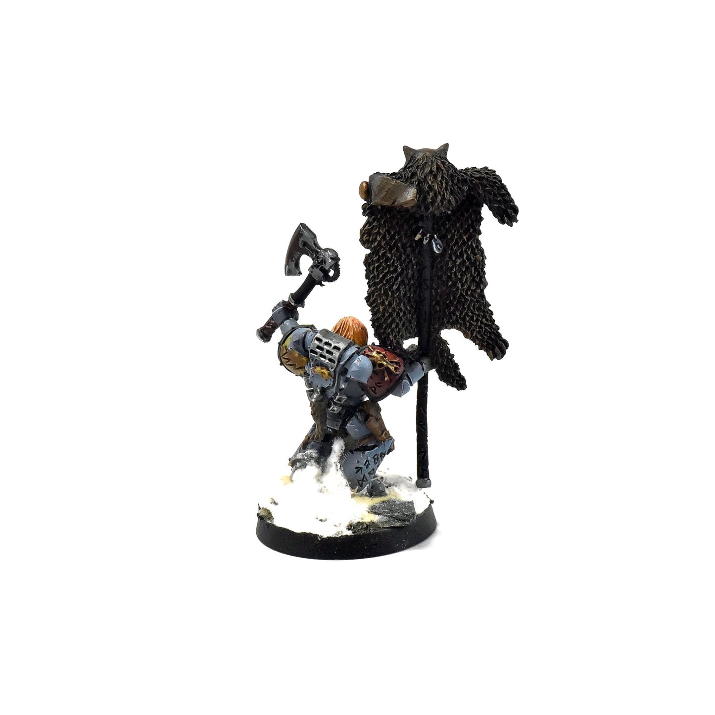 SPACE WOLVES Grey Hunter with Wolf Standard #1 40k