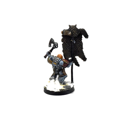 SPACE WOLVES Grey Hunter with Wolf Standard #1 40k