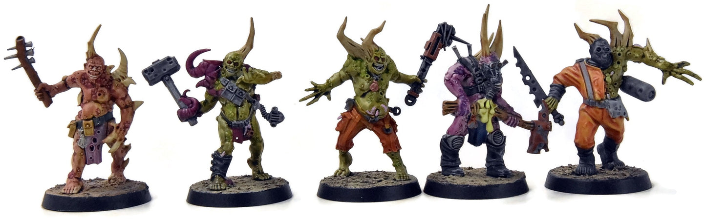 DEATH GUARD 9 Poxwalkers #1 WELL PAINTED Warhammer 40K
