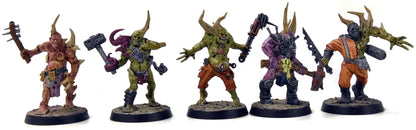 DEATH GUARD 9 Poxwalkers #1 WELL PAINTED Warhammer 40K