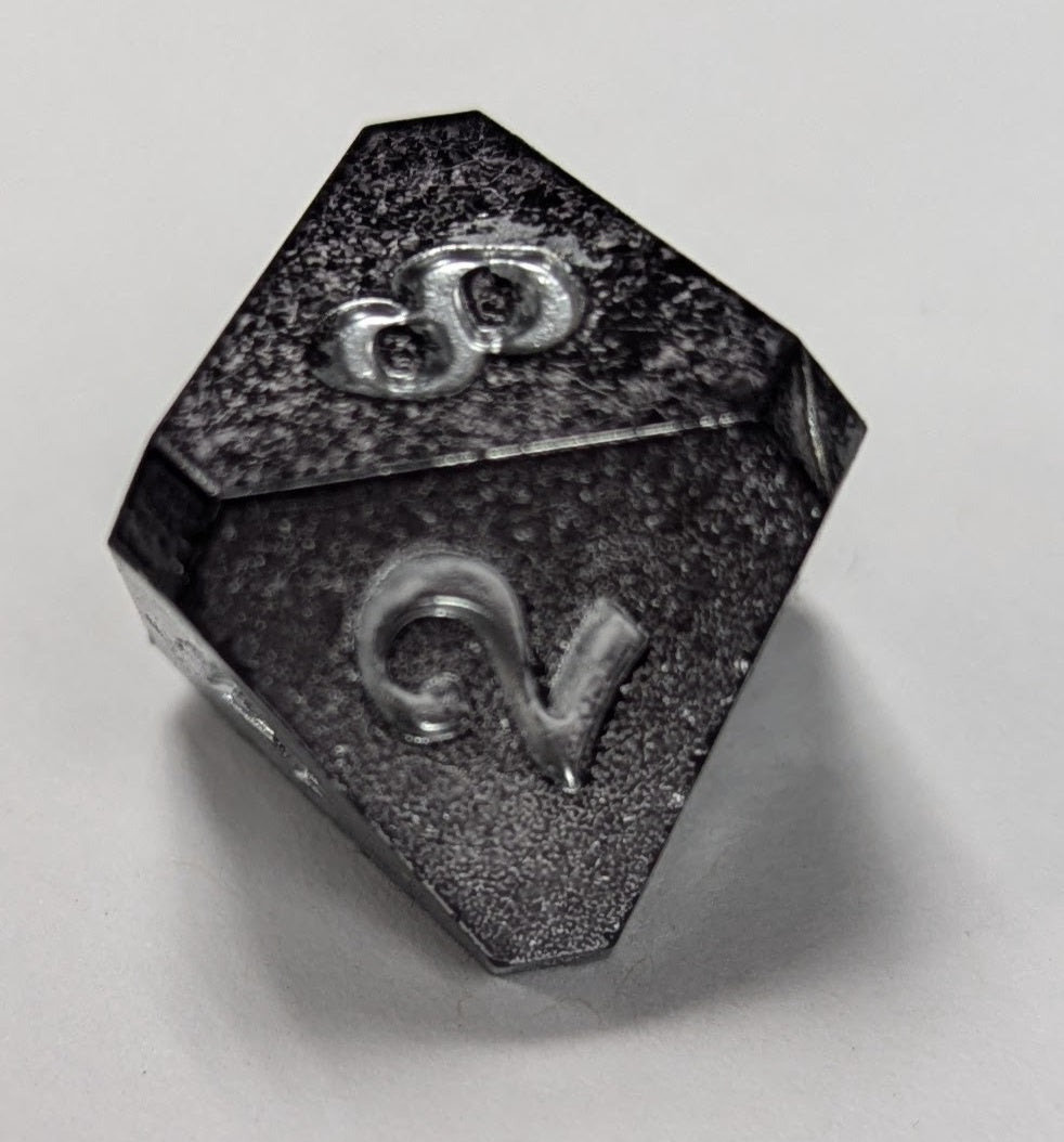 7-die Rpg Set Shadowland With Silver