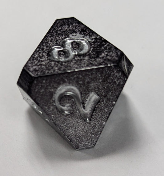 7-die Rpg Set Shadowland With Silver