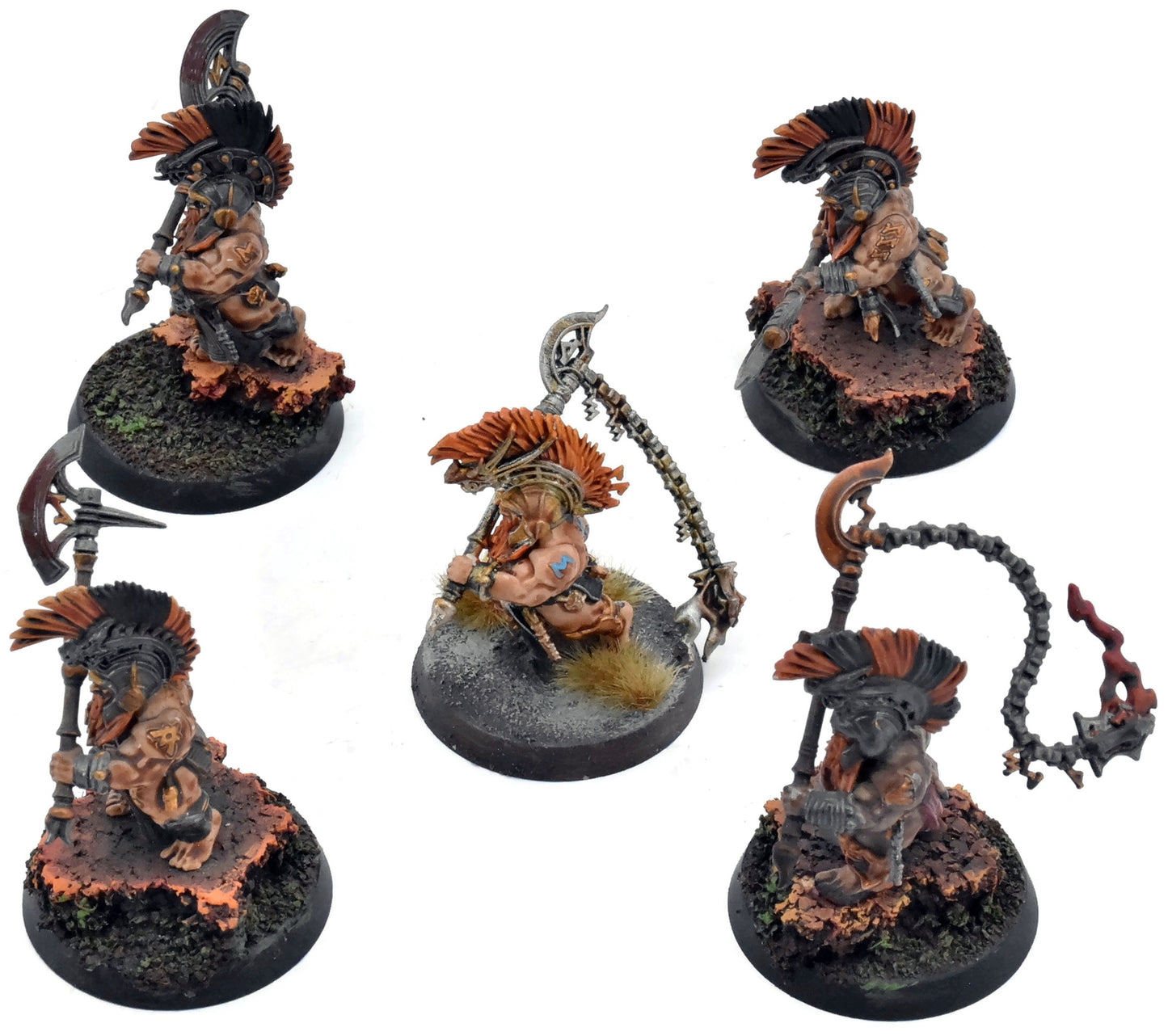FYRESLAYERS 5 Hearthguard Berzerkers #2 WELL PAINTED Warhammer Sigmar