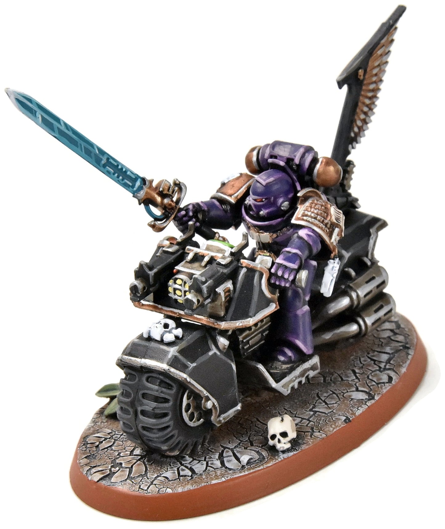 SPACE MARINES Librarian on Bike #1 PRO PAINTED Warhammer 40K