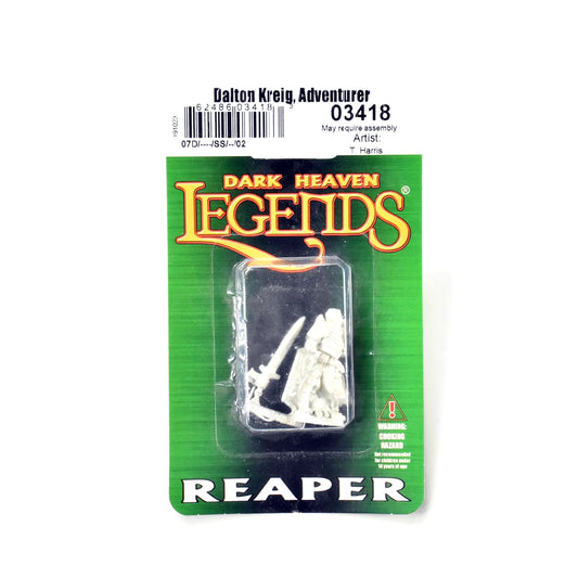 REAPER Miniatures Dalton Kreig, Adventurer METAL