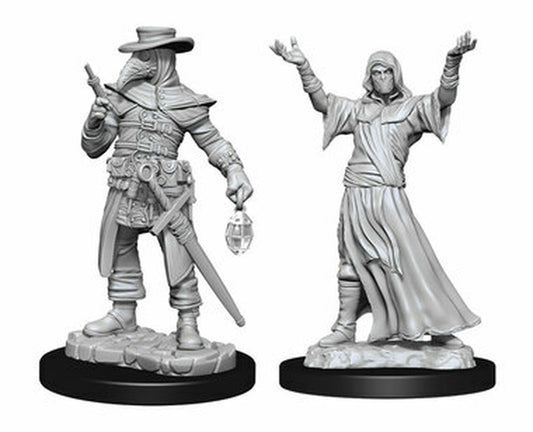 Wizkids Unpainted Minis Wv15 Plague Doctor/Cultist