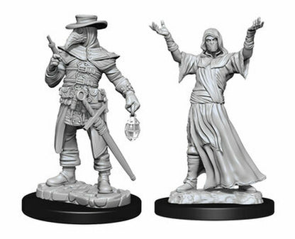 Wizkids Unpainted Minis Wv15 Plague Doctor/Cultist