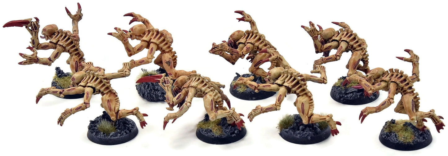 TYRANIDS 8 Genestealers #1 WELL PAINTED Warhammer 40K