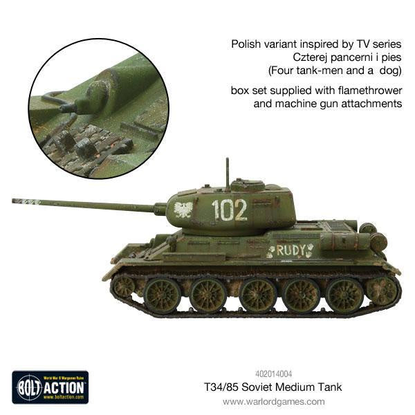 Bolt Action T34/85 Medium Tank