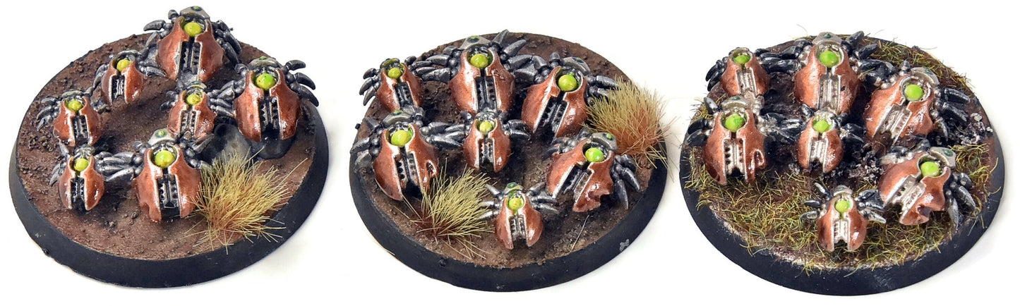 NECRONS 3 Canoptek Scarab Swarms #2 WELL PAINTED Warhammer 40K