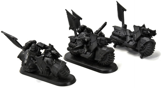 DARK ANGELS 3 Ravenwing Biker Squad #1 (1 incomplete) 40K