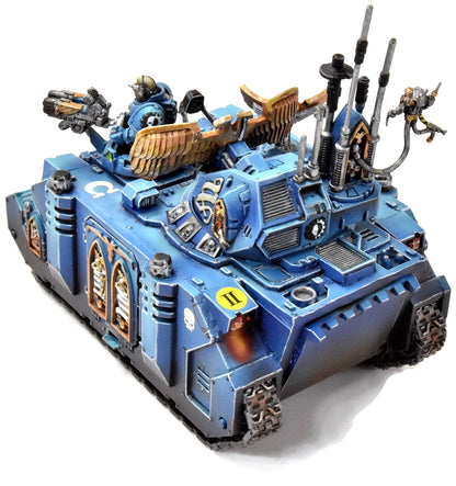 SPACE MARINES Command Rhino #1 PRO PAINTED Ultramarines Warhammer 40K