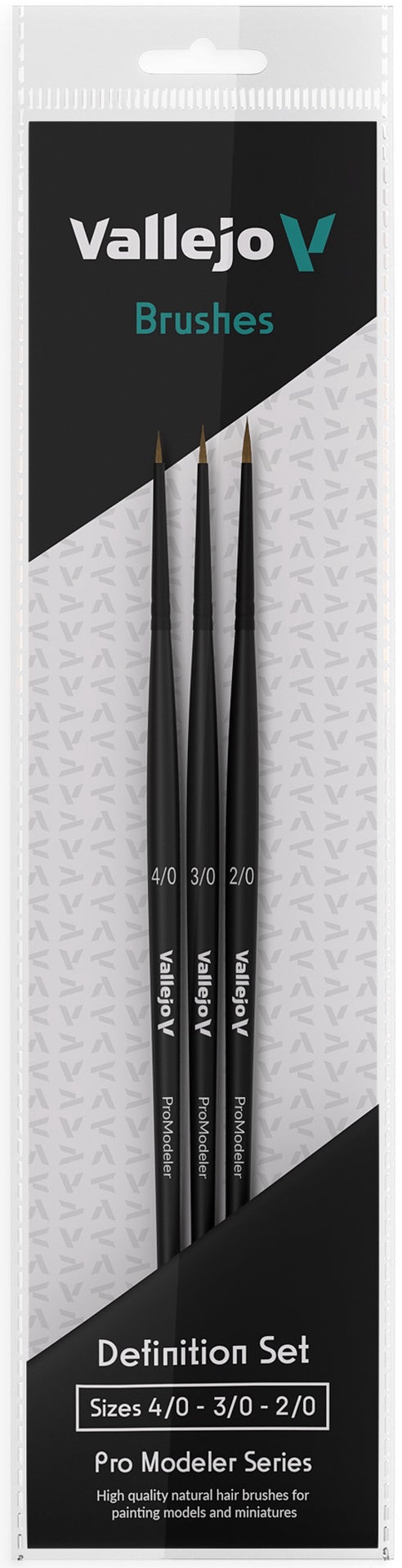 Vallejo - Natural Hair Brush Definition Set (VAL-B01990)