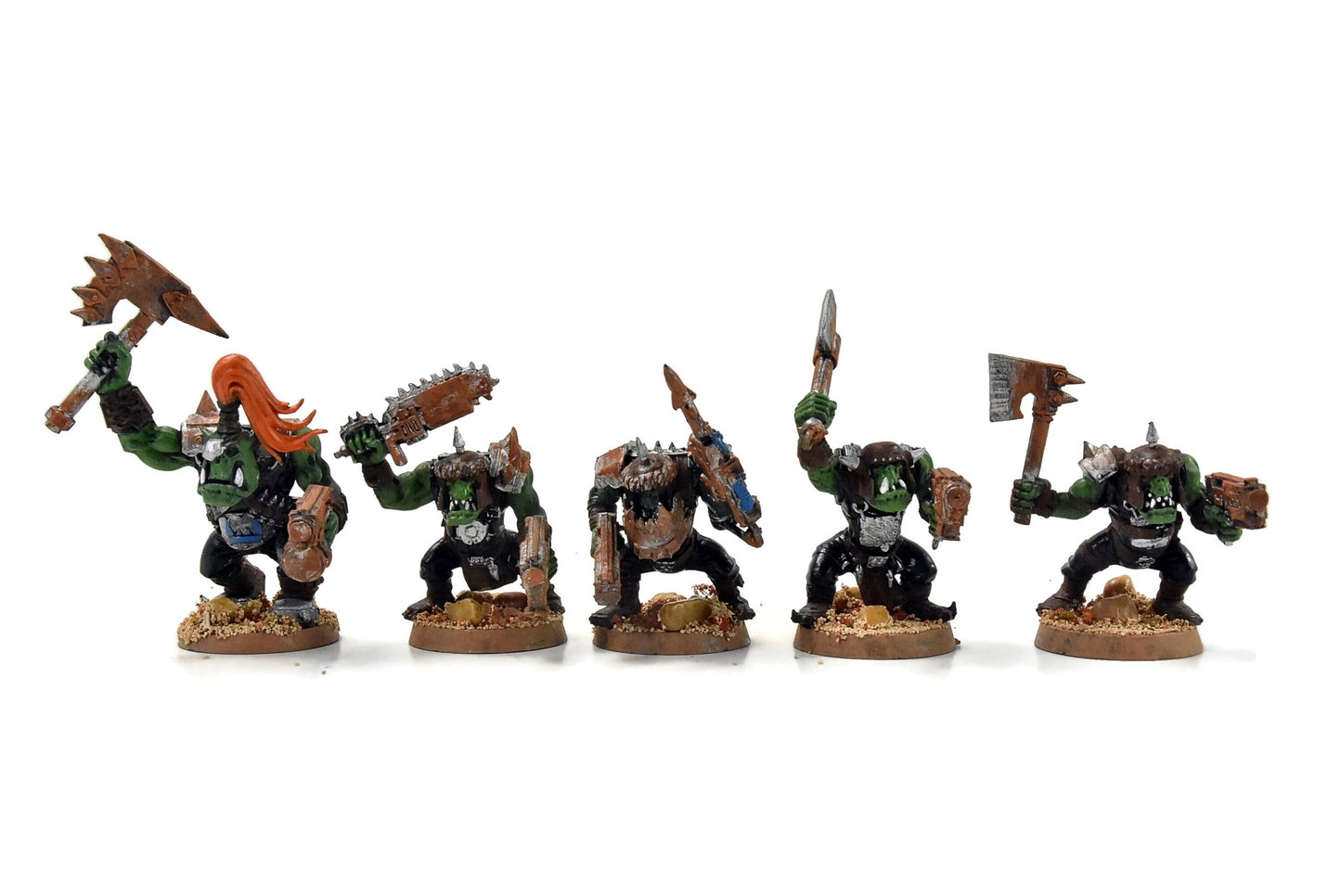 ORKS 10 Ork Boyz With Nob #6  40K