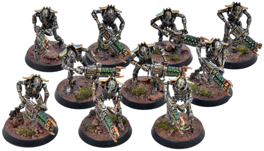 NECRONS 10 Warriors #1 WELL PAINTED Warhammer 40K 6377
