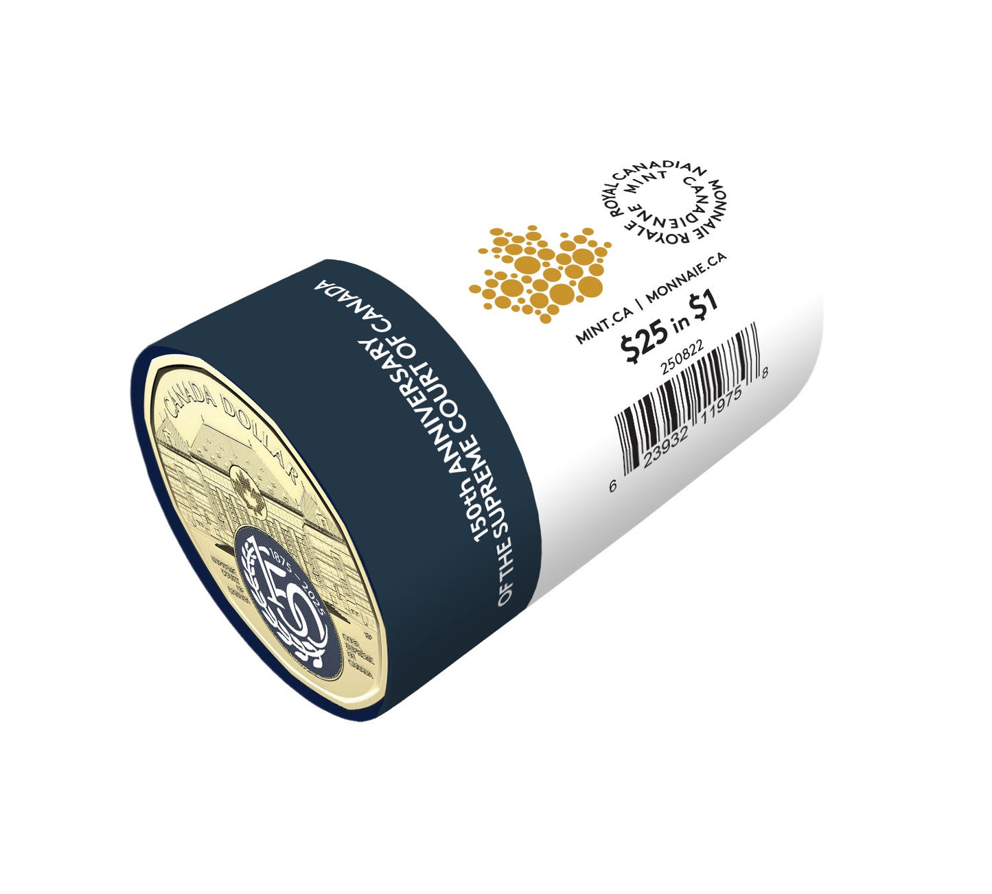 2025 $1 Special Wrap Roll Box Set – 150th Anniversary of the Supreme Court of Canada (251454)