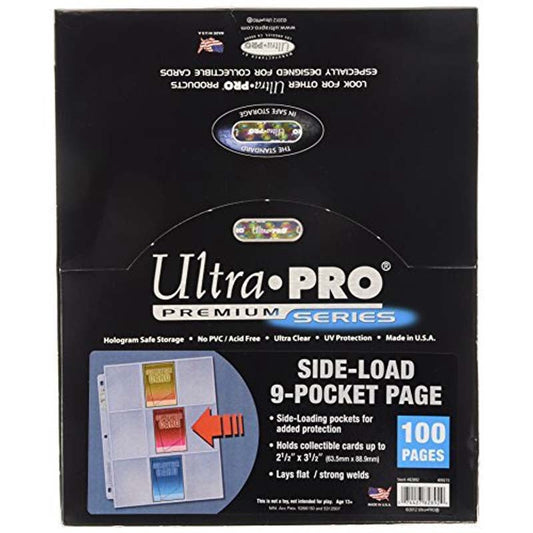 Ultra Pro Page 9 Pockets Side Loading 100Ct